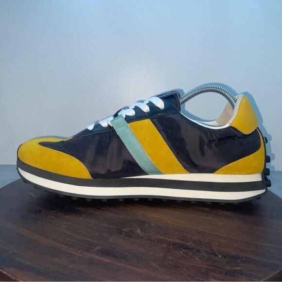 Salvatore Ferragamo Men’s Size 8.5 US Sneakers Gancini Icon Trainers Shoes - Picture 2 of 10